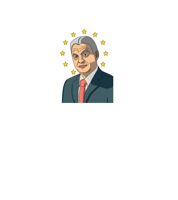 Orbán Viktor EU minta királykék pólón