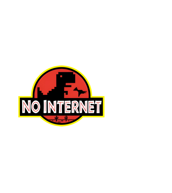 No internet minta fehér pólón