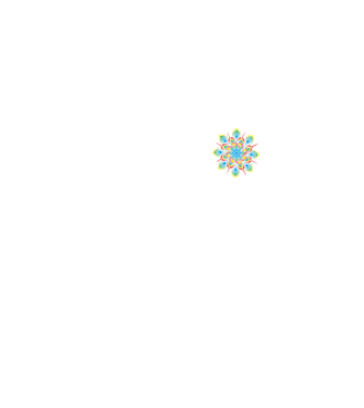 Mandala színes minta minta fekete pólón