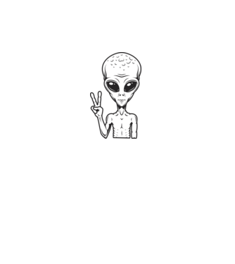 UFO minta türkiz pólón