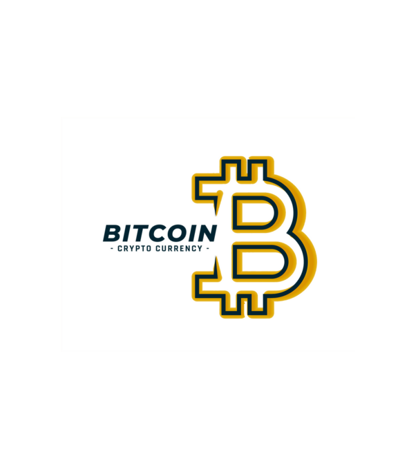 Bitcoin cryptopénz minta fehér pólón