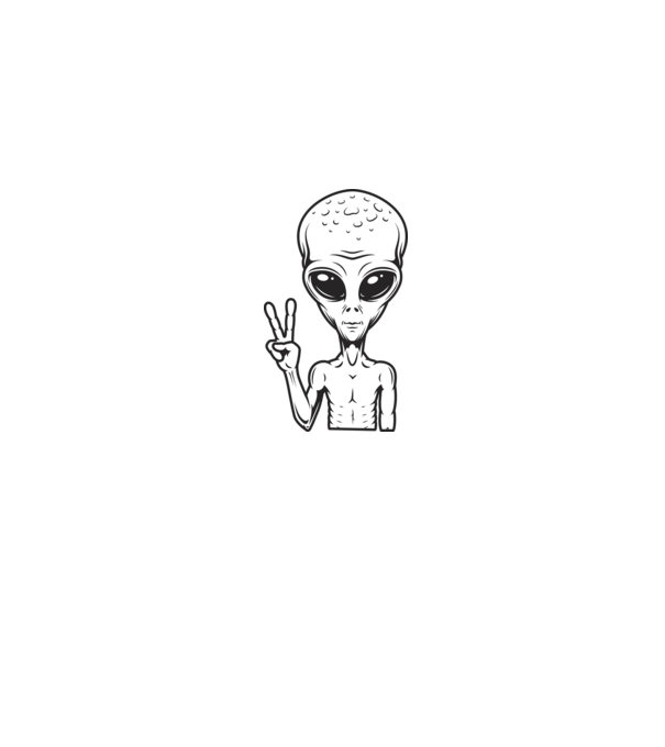 UFO minta farmerkék pólón