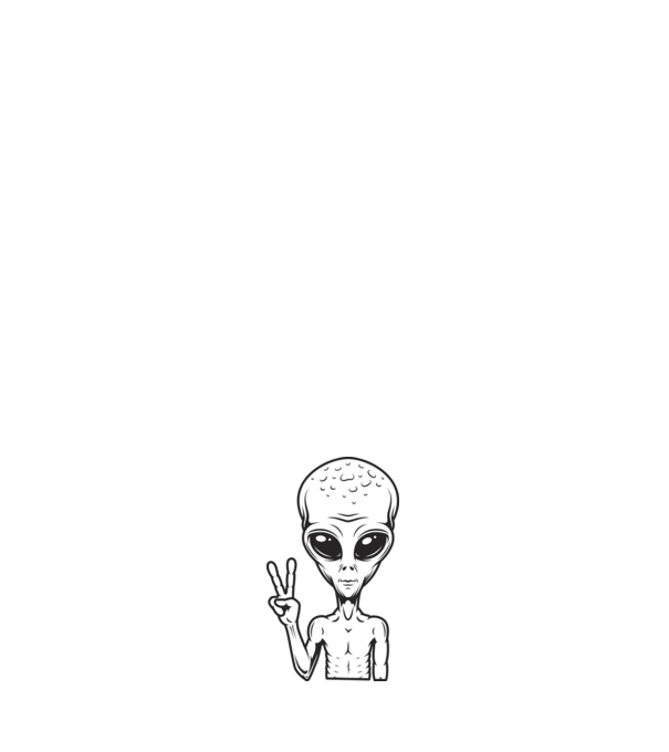 UFO minta sötétkék pólón