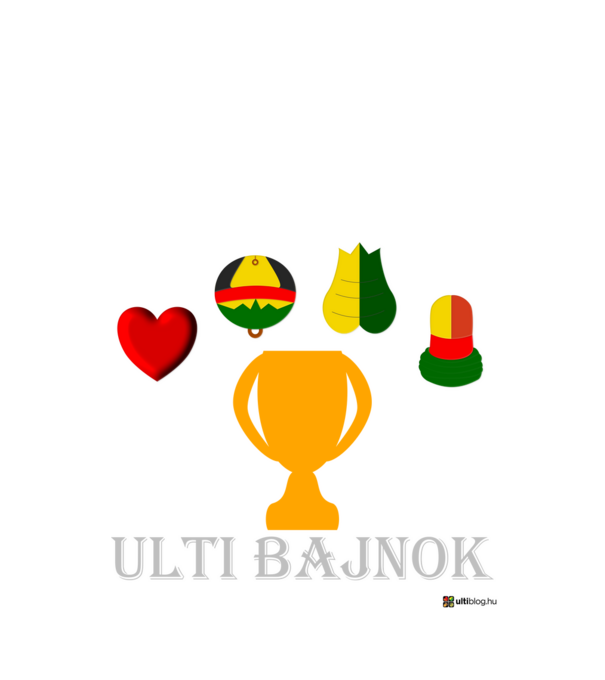 Ulti bajnok minta fekete pólón