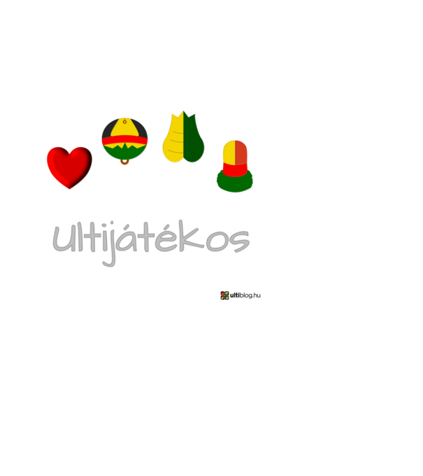 Ulti játékos minta sötétkék pólón
