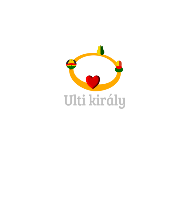 Ulti király korona minta zöld pólón