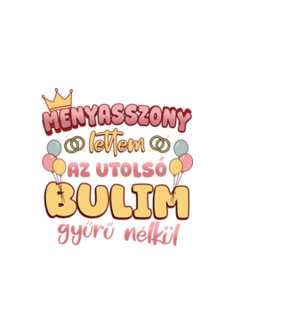 Menyasszony lettem minta világos rózsaszín pólón