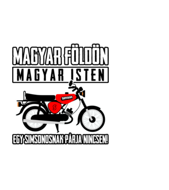 Simsonosnak párja nincsen minta fekete pólón