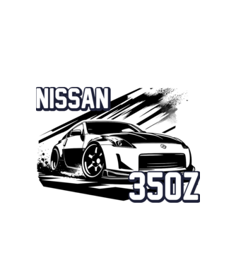 Nissan 350z minta fehér pólón