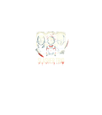 Slasher trio minta királykék pólón
