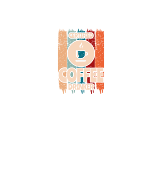 Coffe drinker minta fekete pólón