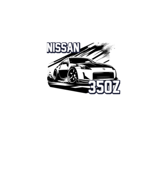 Nissan 350z minta szürke pólón