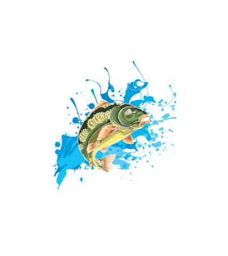 Halászlé király minta fehér pólón