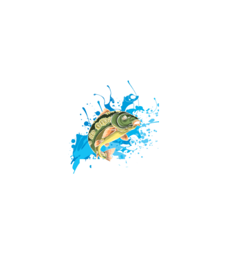 Halászlé király minta fekete pólón