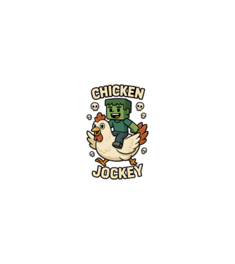 Chicken jockey minta homokszín pólón
