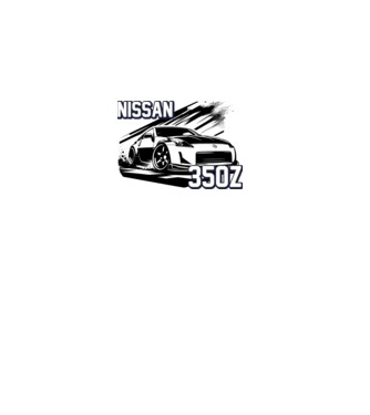 Nissan 350z minta szürke pólón