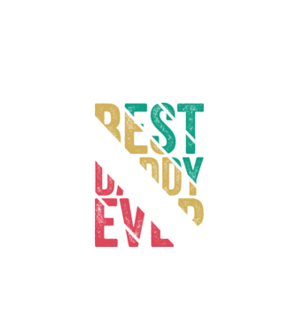 Best dady ever minta fekete pólón