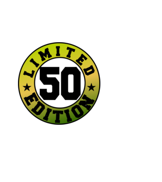 Limited edition 50 minta világoskék pólón