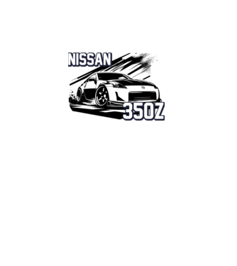 Nissan 350z minta szürke pólón