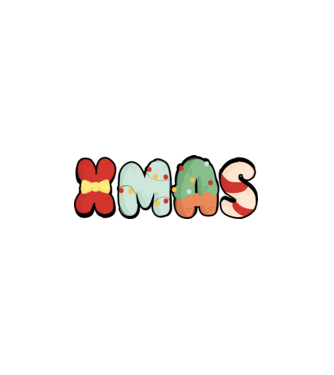 XMAS aranyos betükkel minta fehér pólón