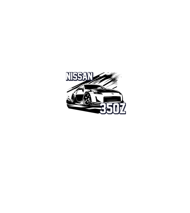 Nissan 350z minta szürke pólón