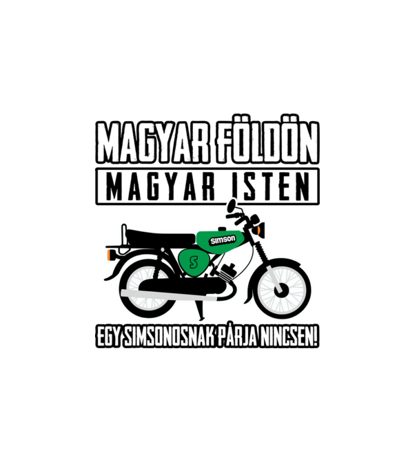 Simsonosnak párja nincsen minta fehér pólón