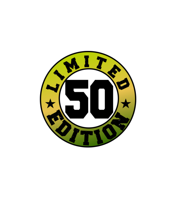 Limited edition 50 minta fehér pólón