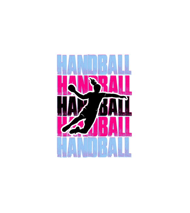 Handball minta fehér pólón