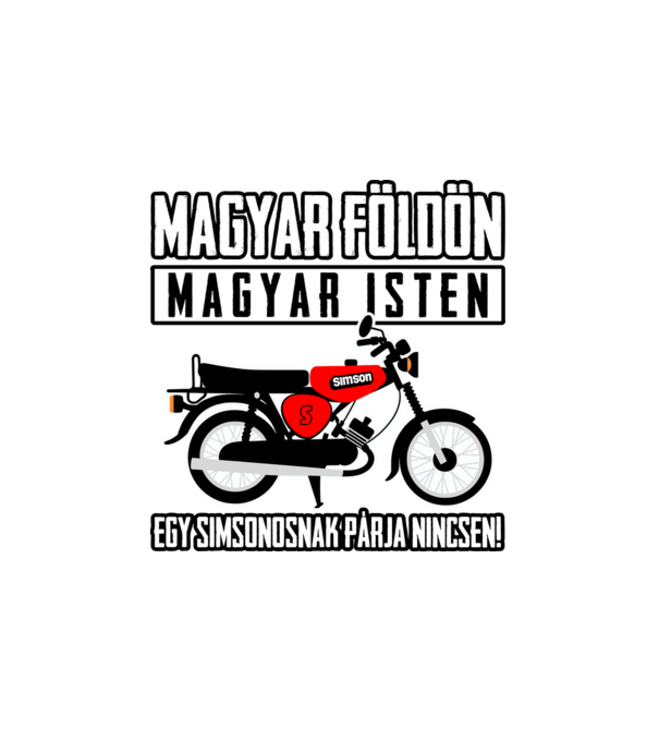 Simsonosnak párja nincsen minta fehér pólón