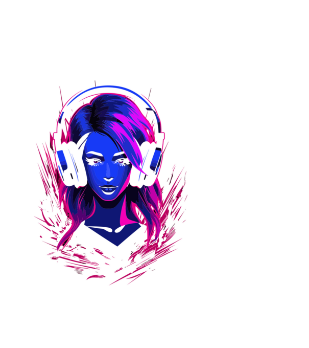 Gamer gir minta fehér pólón