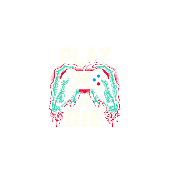 Play or die minta sötétkék pólón