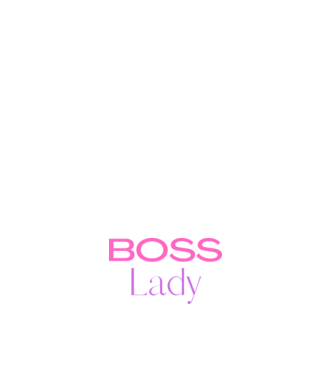 Bossladypink minta sötétkék pólón