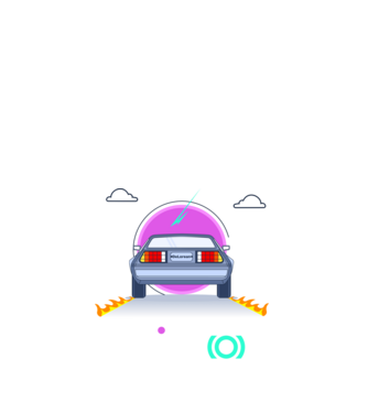 Cristo - DeLorean  minta királykék pólón