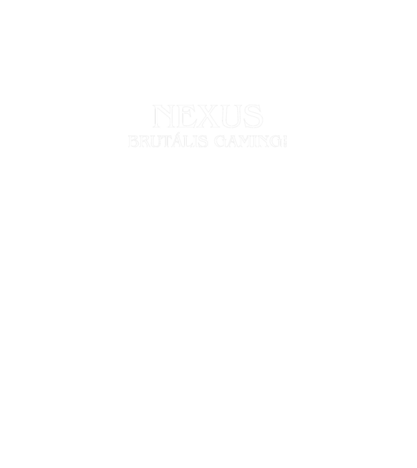 Nexus Brutális Gaming! minta fekete pólón