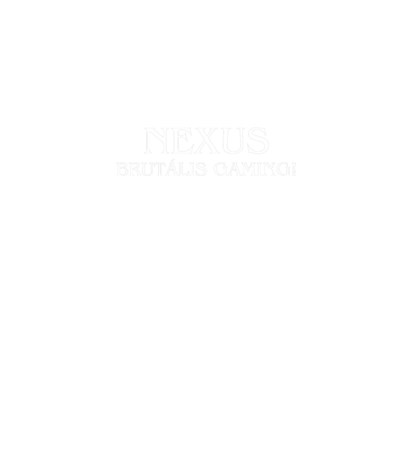 Nexus Brutális Gaming! minta fekete pólón