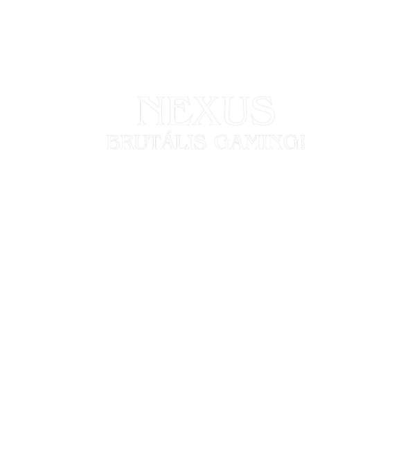 Nexus Brutális Gaming! minta türkiz pólón