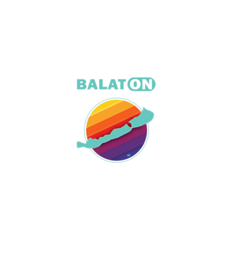 Balaton - Balat - ON minta sötétszürke pólón