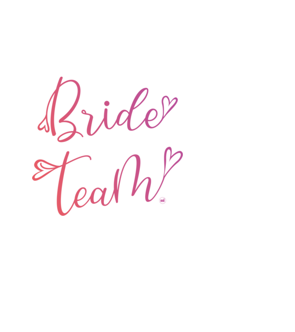 Bride Team Lánybúcsú alakulat minta világoskék pólón