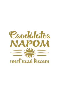 Csodálatos napom van, mert azzá teszem (Színezhető) minta világoskék pólón