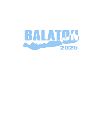 Balaton 2025 (színezhető) minta királykék pólón