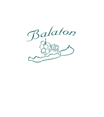 Balaton szőlővel és hordóval (színezhetö) minta fehér pólón