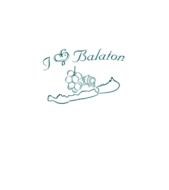 Ilove-Balaton (szinezhető) minta fehér pólón