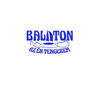 Balaton az én tengerem (színezhető) minta türkiz pólón