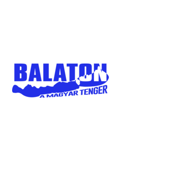 Balaton a magyar tenger (Színezhető) minta fekete pólón