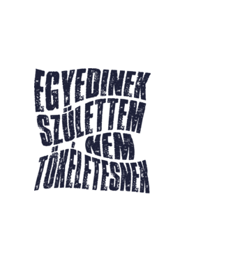 Egyedinek születtem, nem tökéletesnek Színezhető minta világos rózsaszín pólón