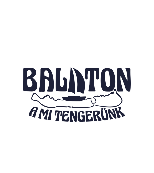 Balaton a mi tengerünk (színezhető) minta fehér pólón