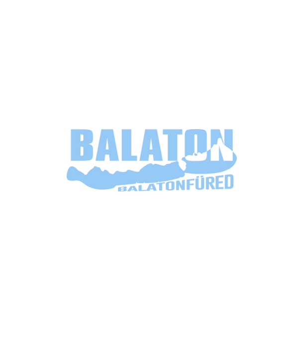 Balaton Balatonfüred minta királykék pólón