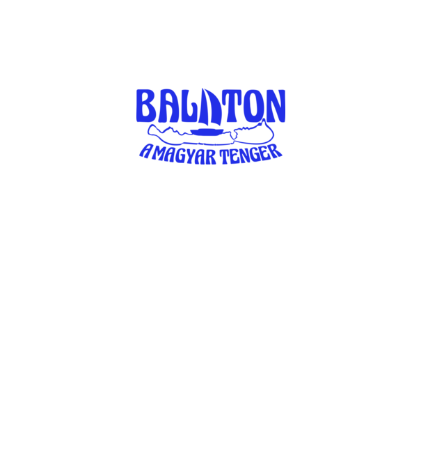 Balaton a magyar tenger (színezhető) minta farmerkék pólón