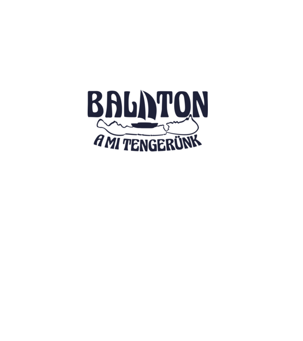 Balaton a mi tengerünk (színezhető) minta fehér pólón