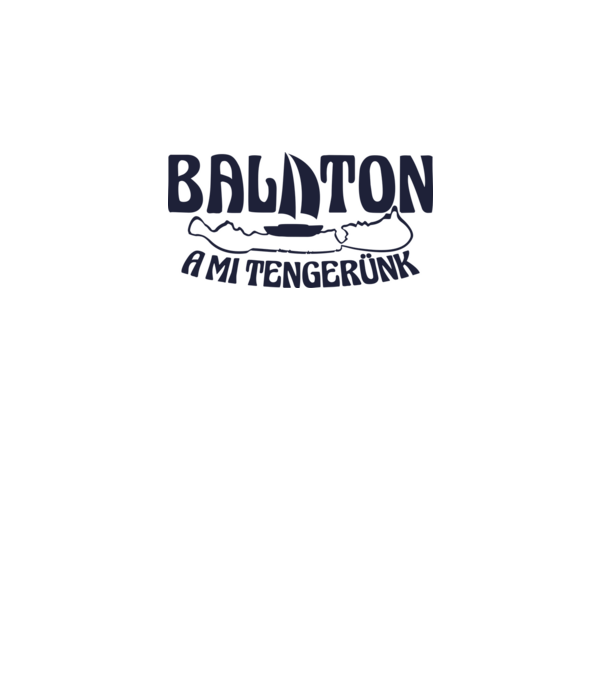 Balaton a mi tengerünk (színezhető) minta világos rózsaszín pólón